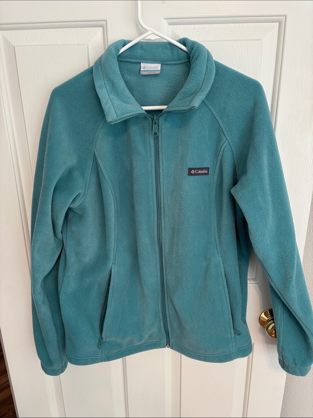 Columbia Teal Full-Zip Fleece Jacket